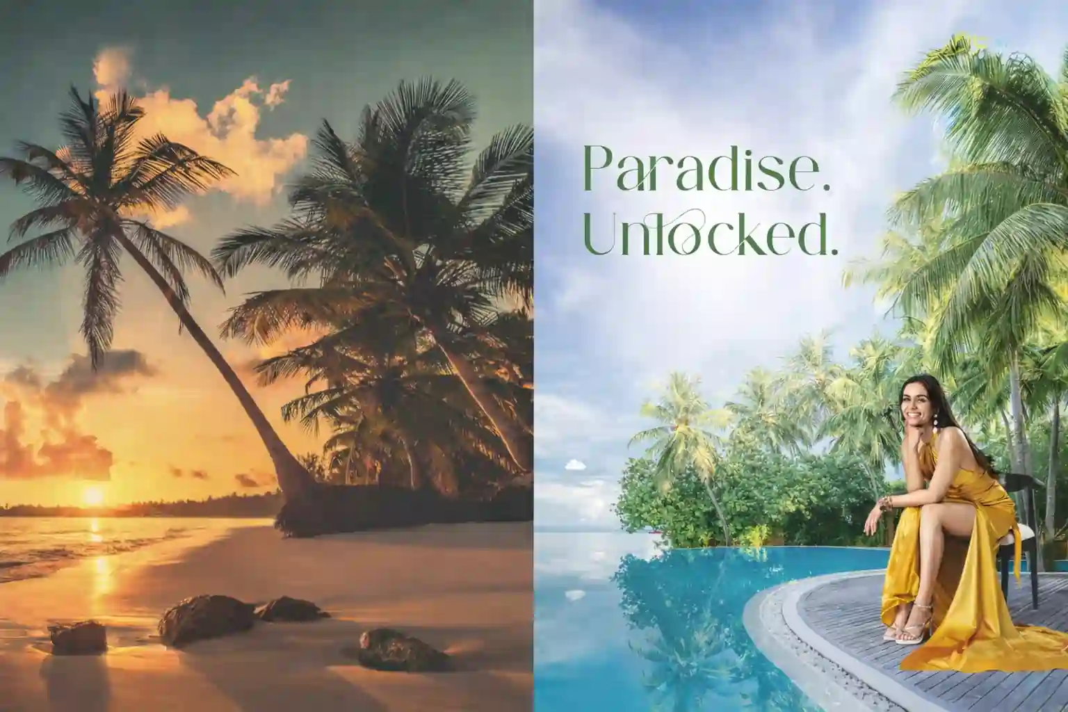 Northern hills tropical sunset