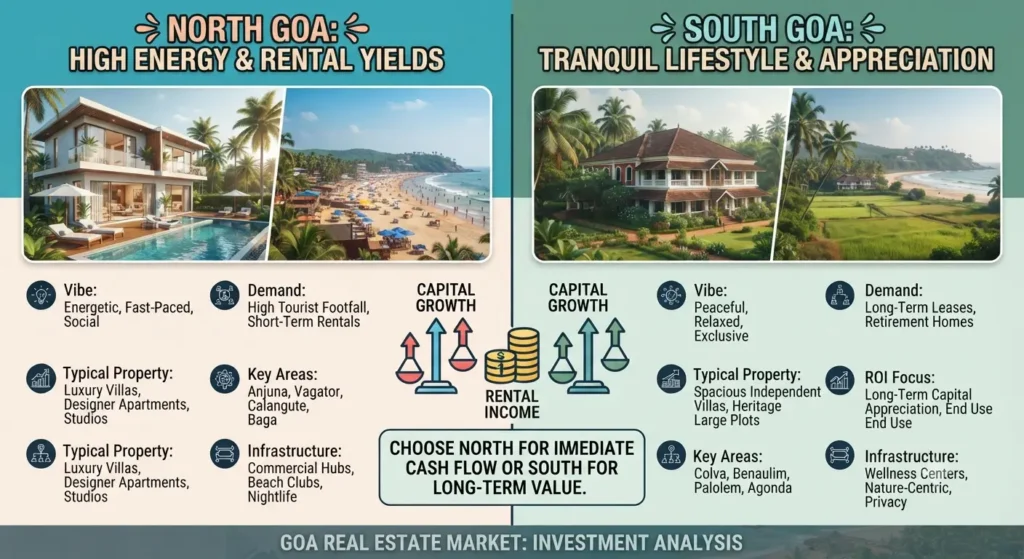 Why North Goa is Outperforming South Goa in Plot Investments