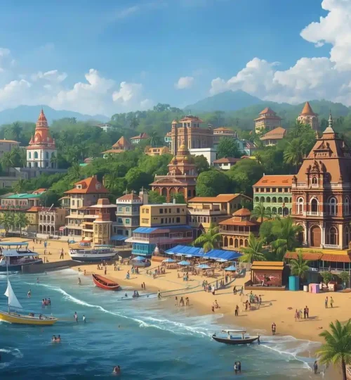 give me goa popular location create image (2)