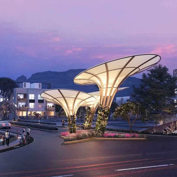 Premium villa plots at Yugen Infra Goa surrounded by lush greenery